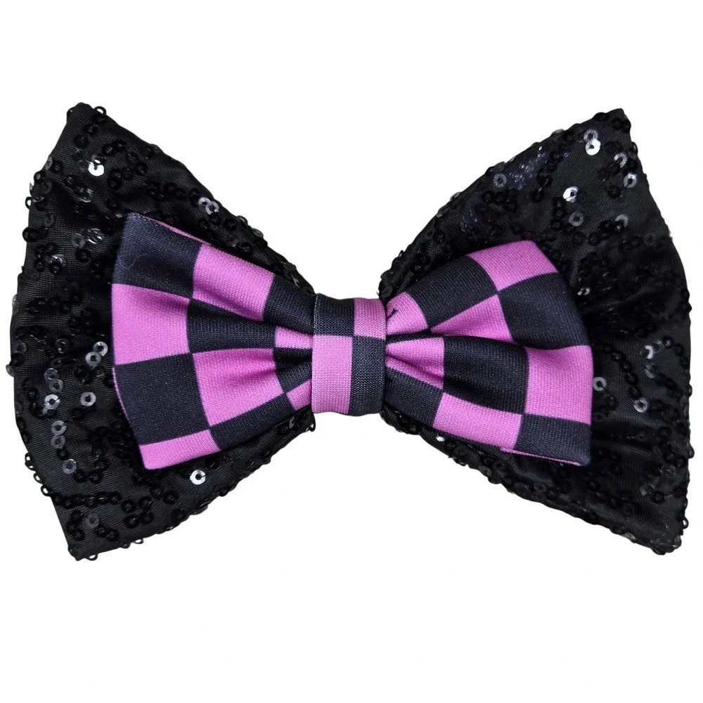 Weissman Girls IC 7/8 Pink Black Checkerboard‎ Dance Costume 3pc Set 14118